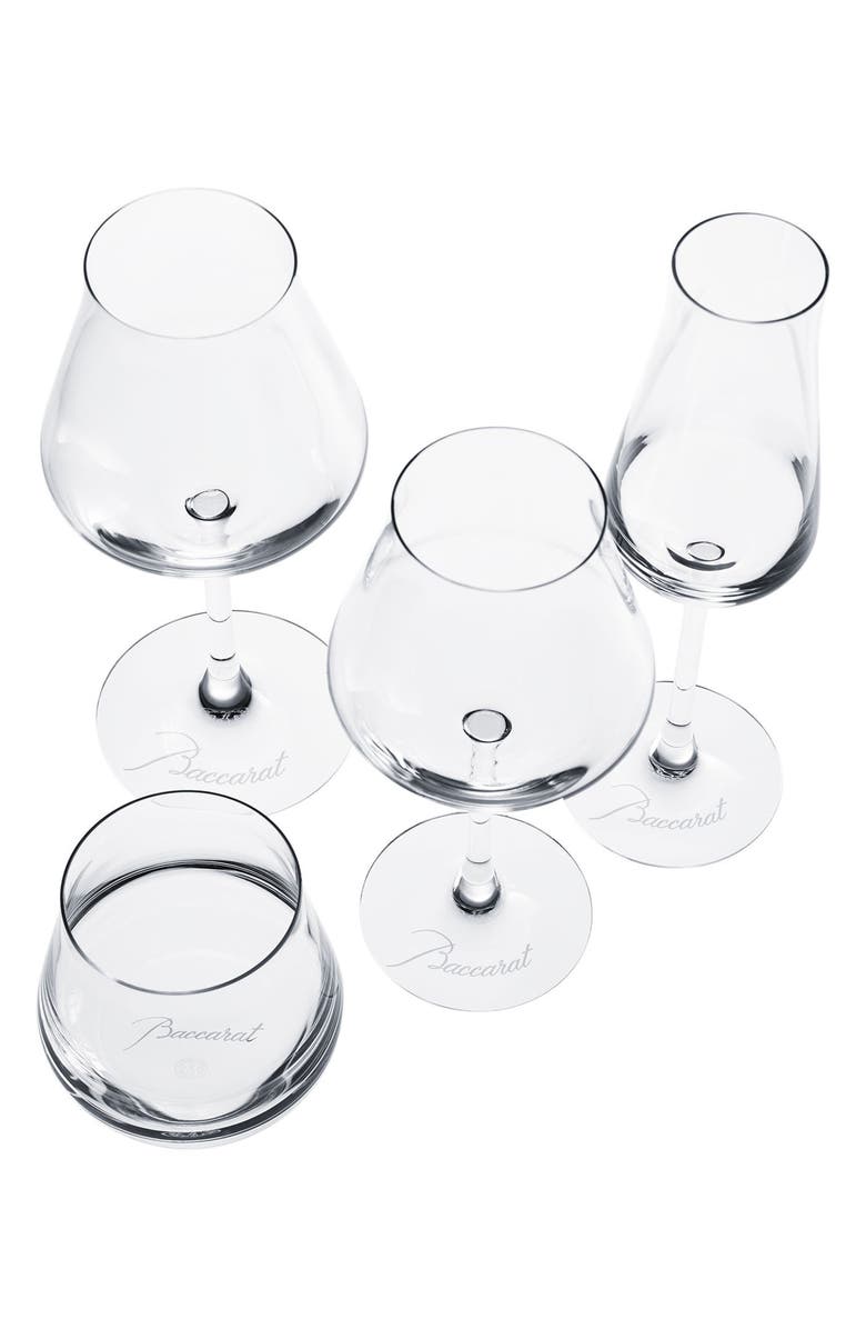 Baccarat Chateau Baccarat Degustation Set of 4 Lead Crystal Tasting Glasses, Alternate, color,