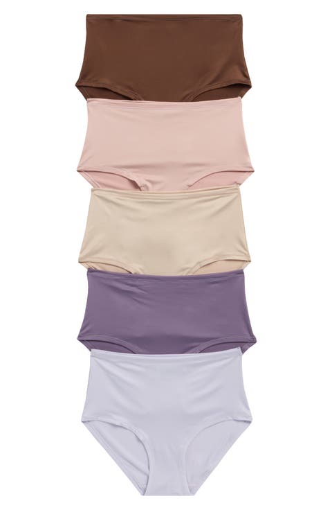 Assorted 5-Pack Ultimate Stretch Breathable Hipster Briefs