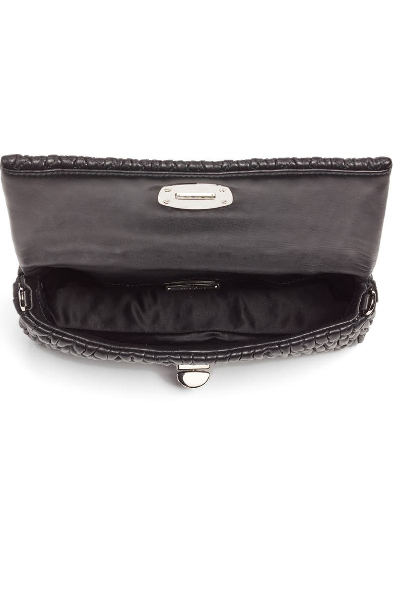 Miu Miu Small Crystal Embellished Nappa Shoulder Bag, Alternate, color,