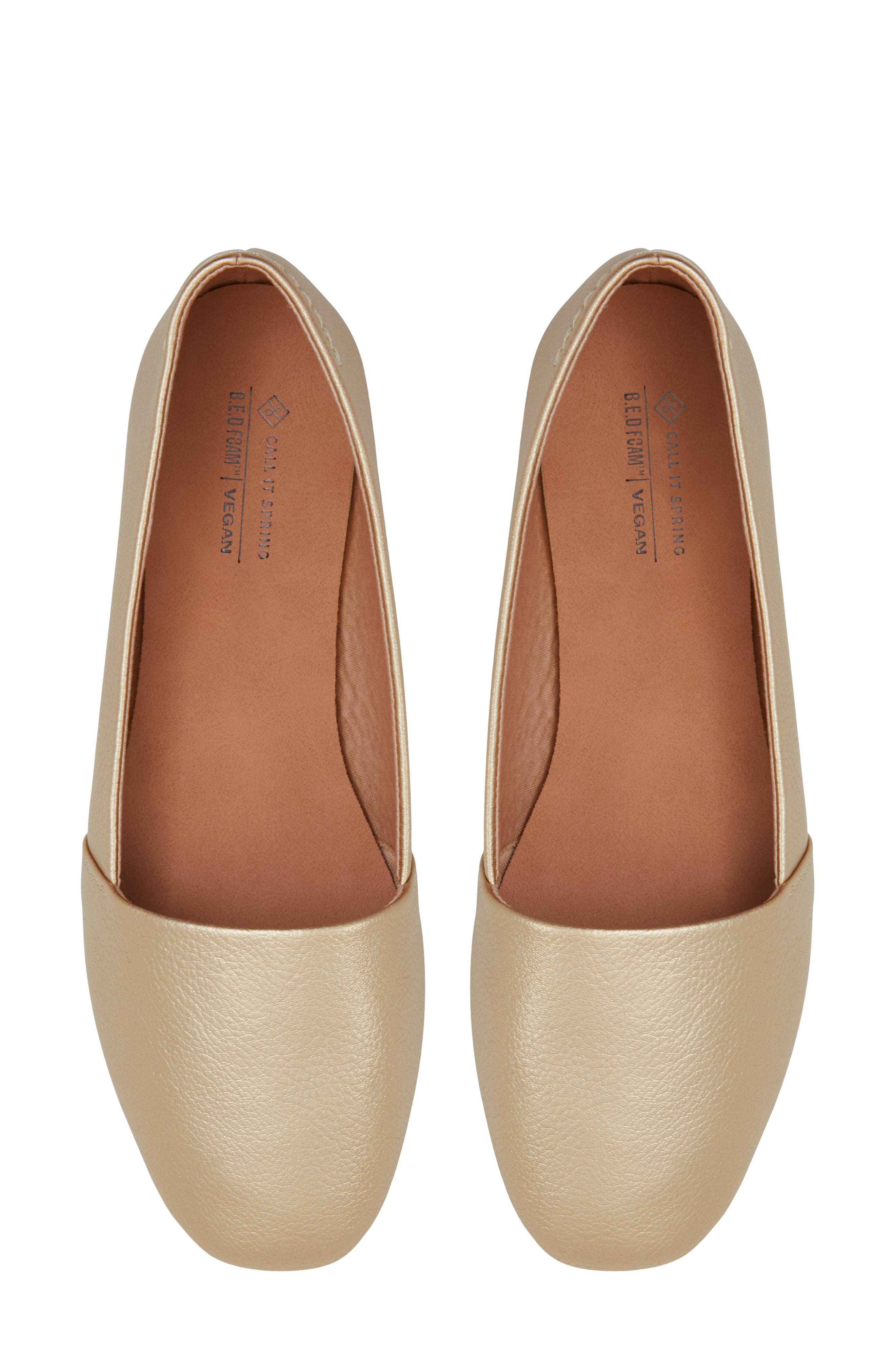 Call It Spring By Aldo Samantha Flat, Alternate, color, Gold