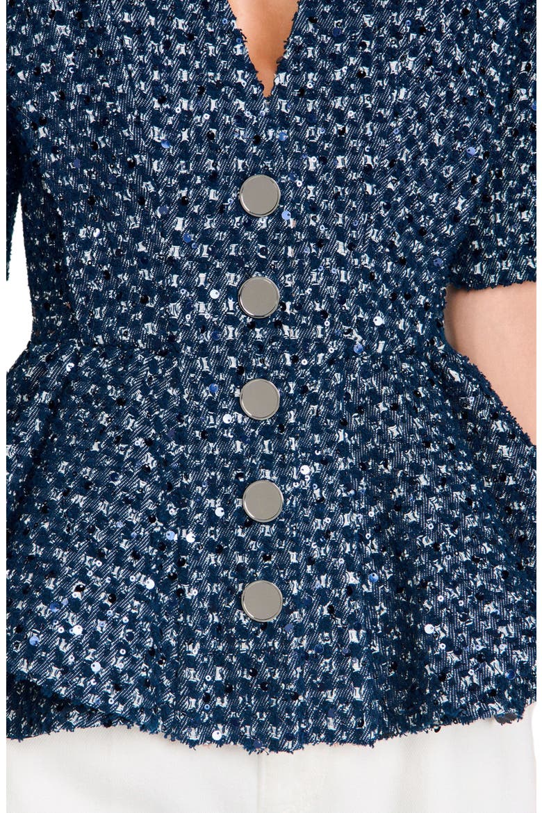 Sequinned jacket, Alternate, color, Navy blue