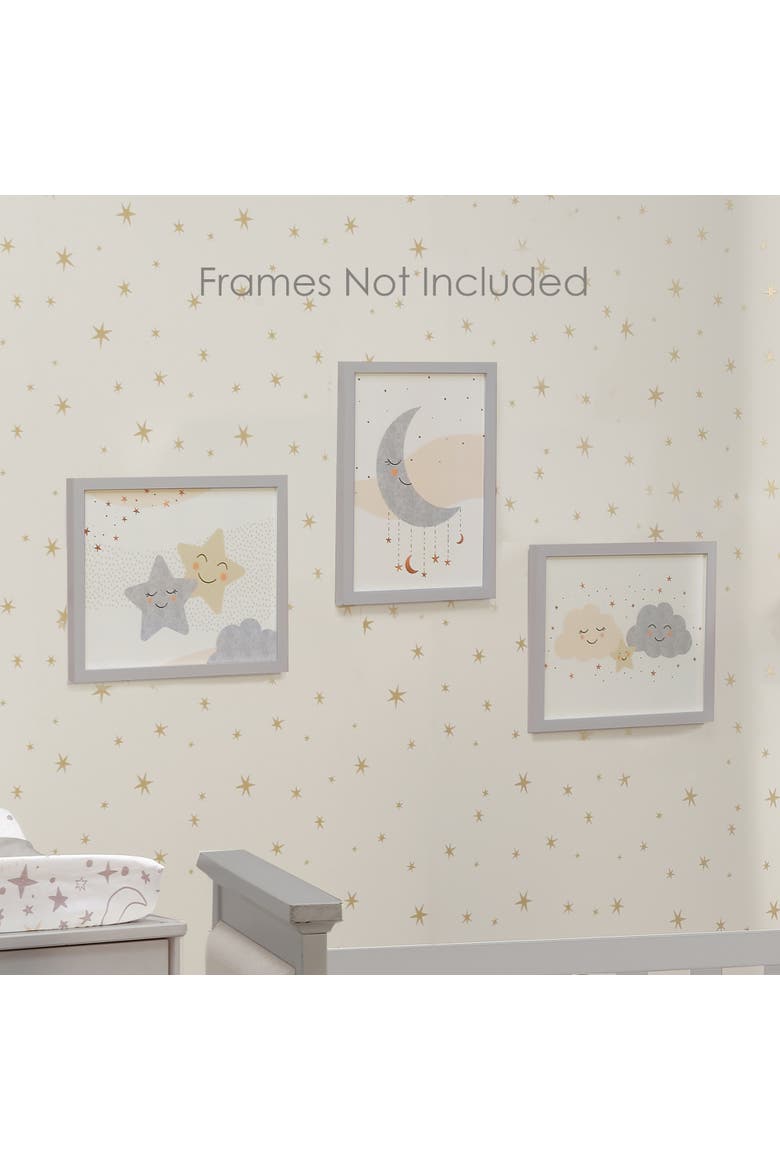 Goodnight Moon 3-Piece Unframed Nursery/Child Wall Art- 11 inch x 14 inch, Alternate, color, White