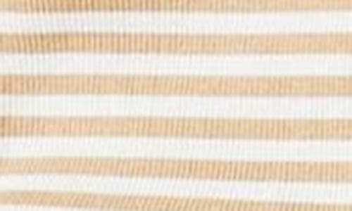 Lk Bennett Charlie Stripe Rib Top In Camel