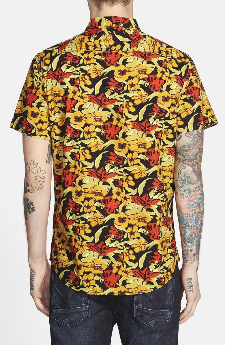 The Rail Trim Fit Short Sleeve Poplin Woven Shirt, Alternate, color, 