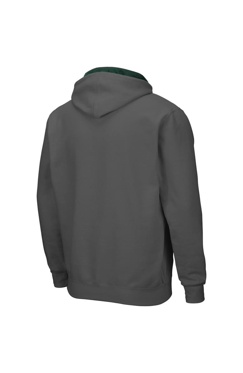 COLOSSEUM Men's Colosseum Charcoal Colorado State Rams Arch & Logo 3.0 Full-Zip Hoodie, Alternate, color, Charcoal