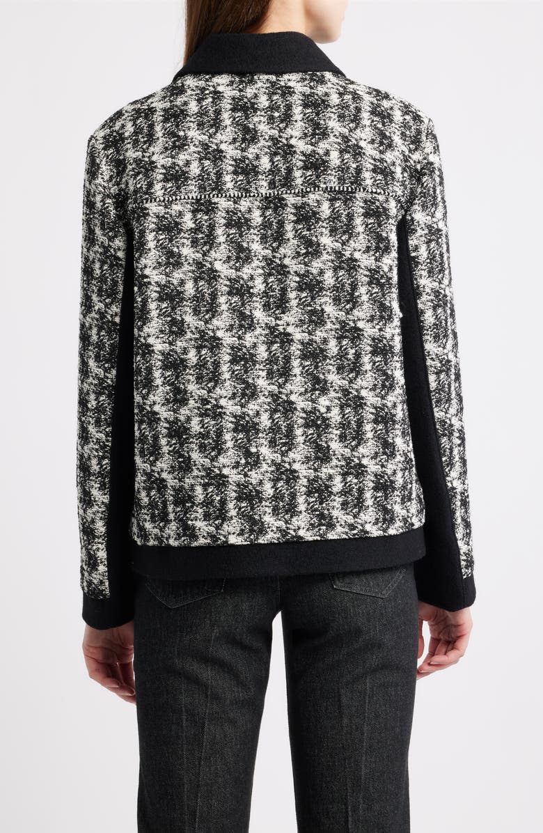 BOSS Joloria Tweed Jacket, Alternate, color, Monochrome Tweed