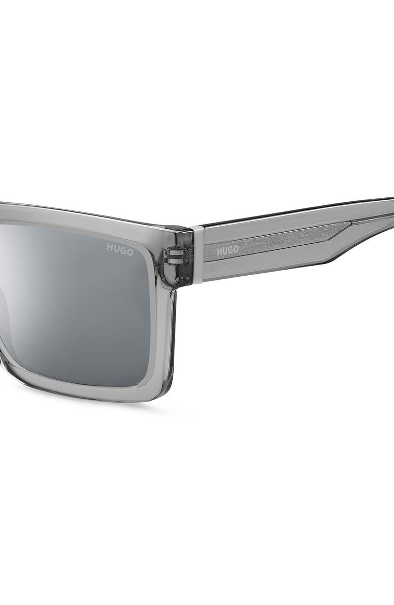 BOSS 55mm Square Sunglasses, Alternate, color, Grey