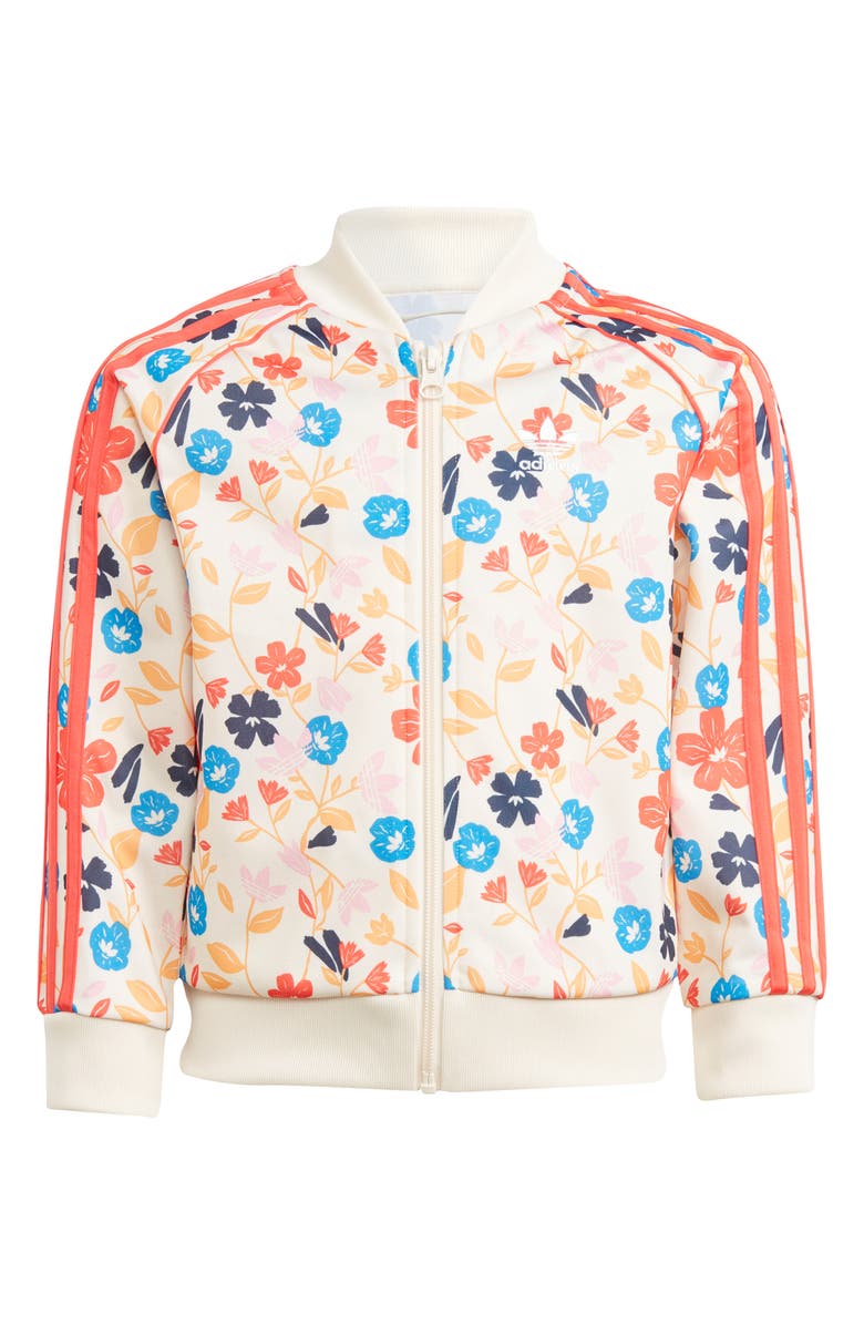 adidas Kids' Floral Superstar Track Jacket & Joggers Set, Alternate, color, 