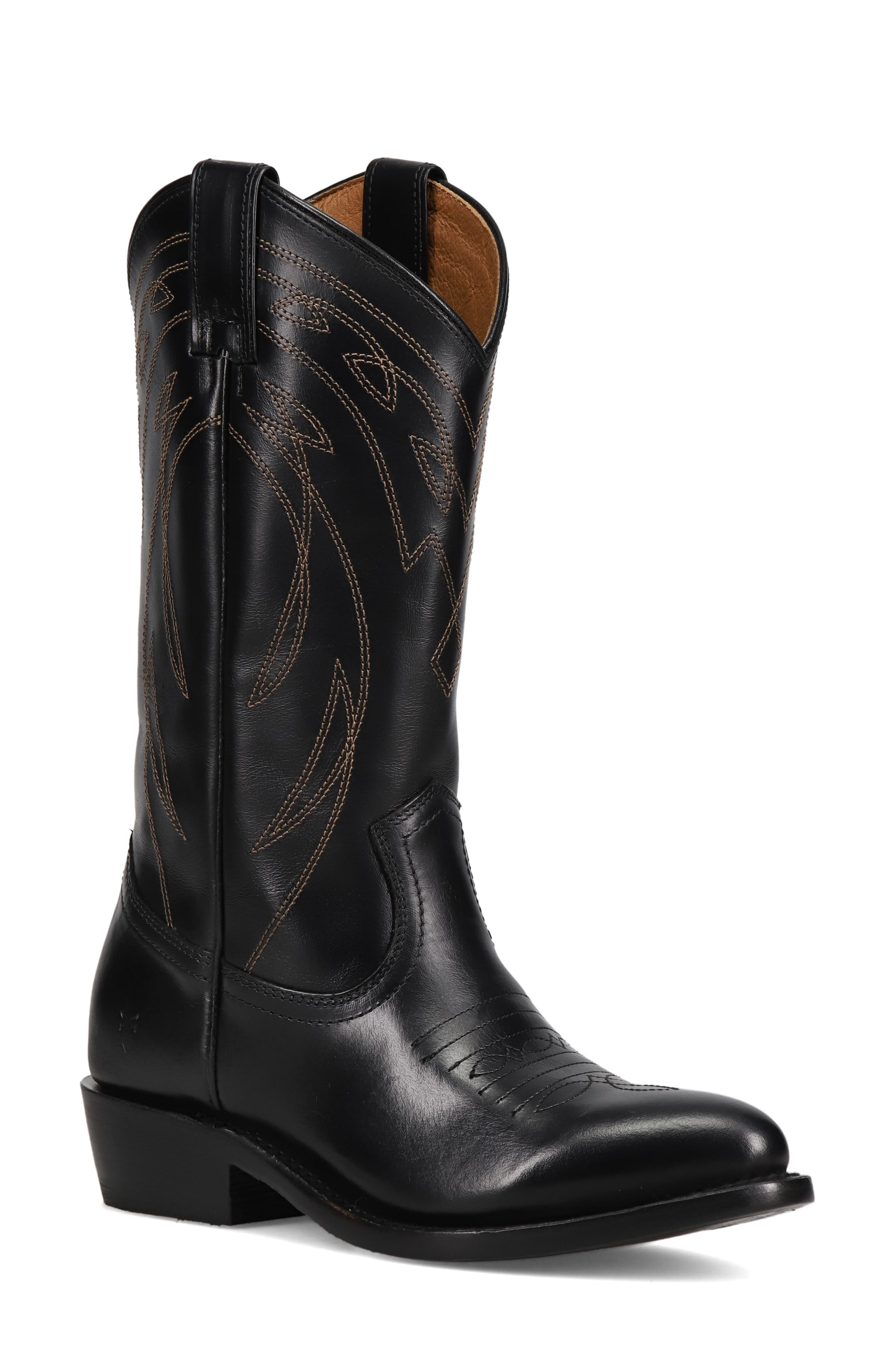 Frye Billy Western Boot, Main, color, Black