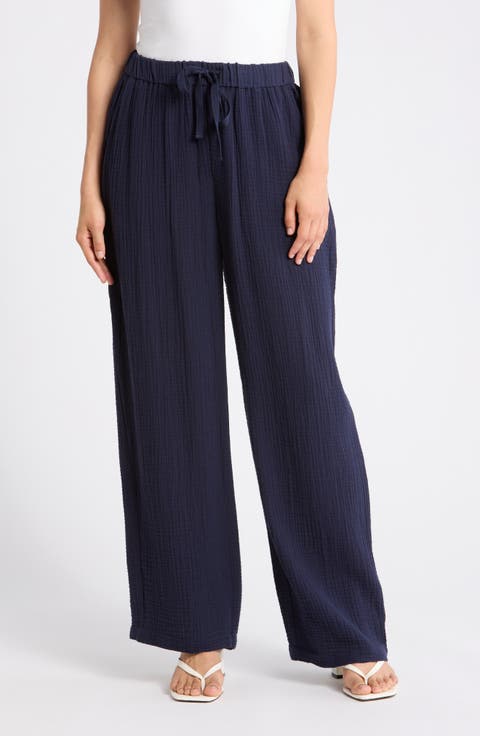 Organic Cotton Wide Leg Pants