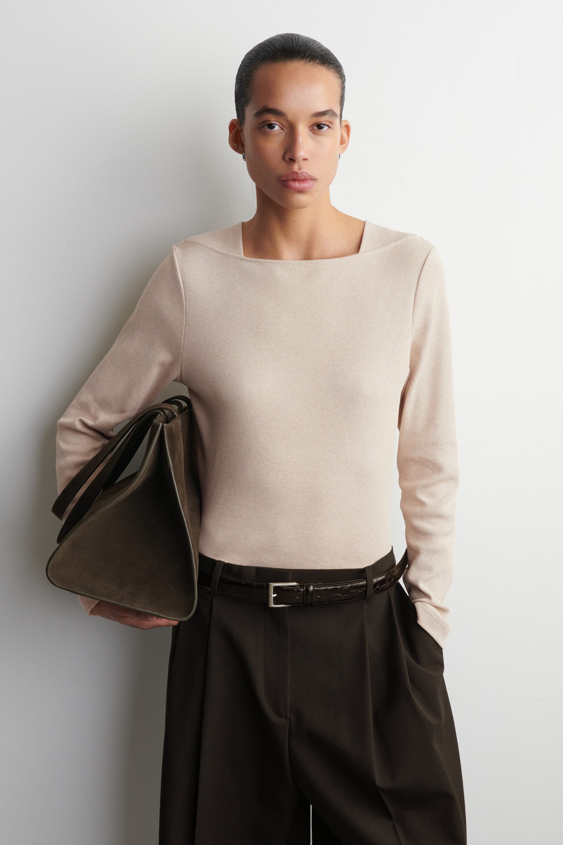 Cotton Jersey Long-Sleveled Top - image 3