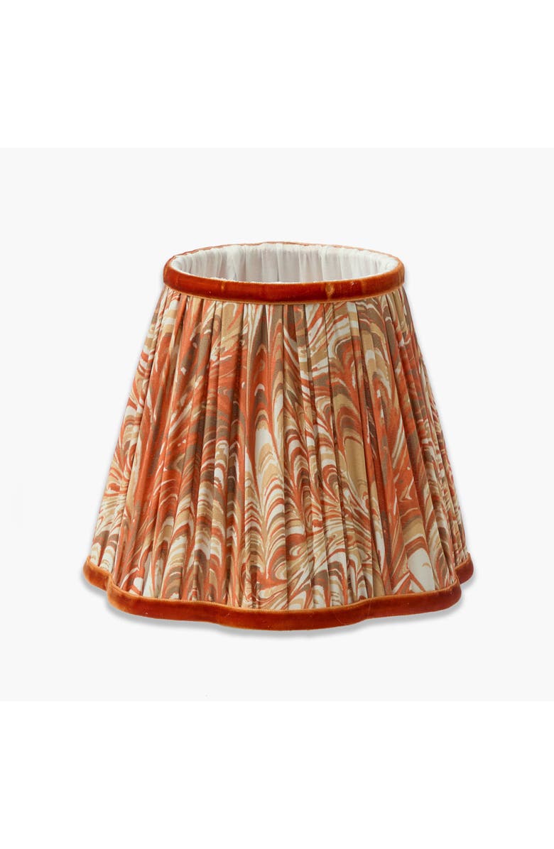 Mrs. Alice Orange Marbled Lampshade, Main, color, Orange