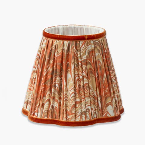 Orange Marbled Lampshade (18cm)