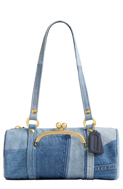 Originals Kisslock 28 Denim Barrel Bag