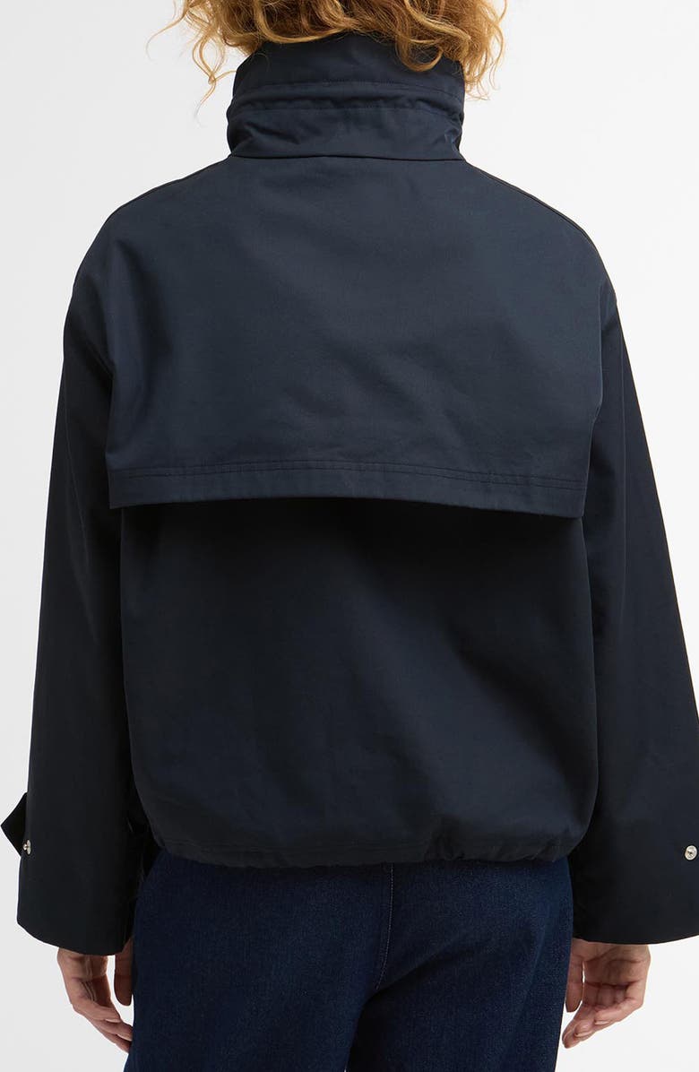 Barbour Bronwyn Showerproof Rain Jacket, Alternate, color, Dark Navy/ Dress Navy Tartan