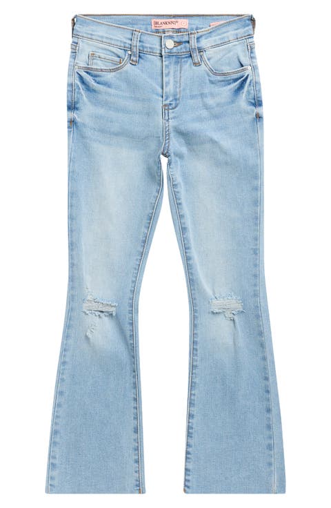 Kids' Ripped Flare Leg Jeans