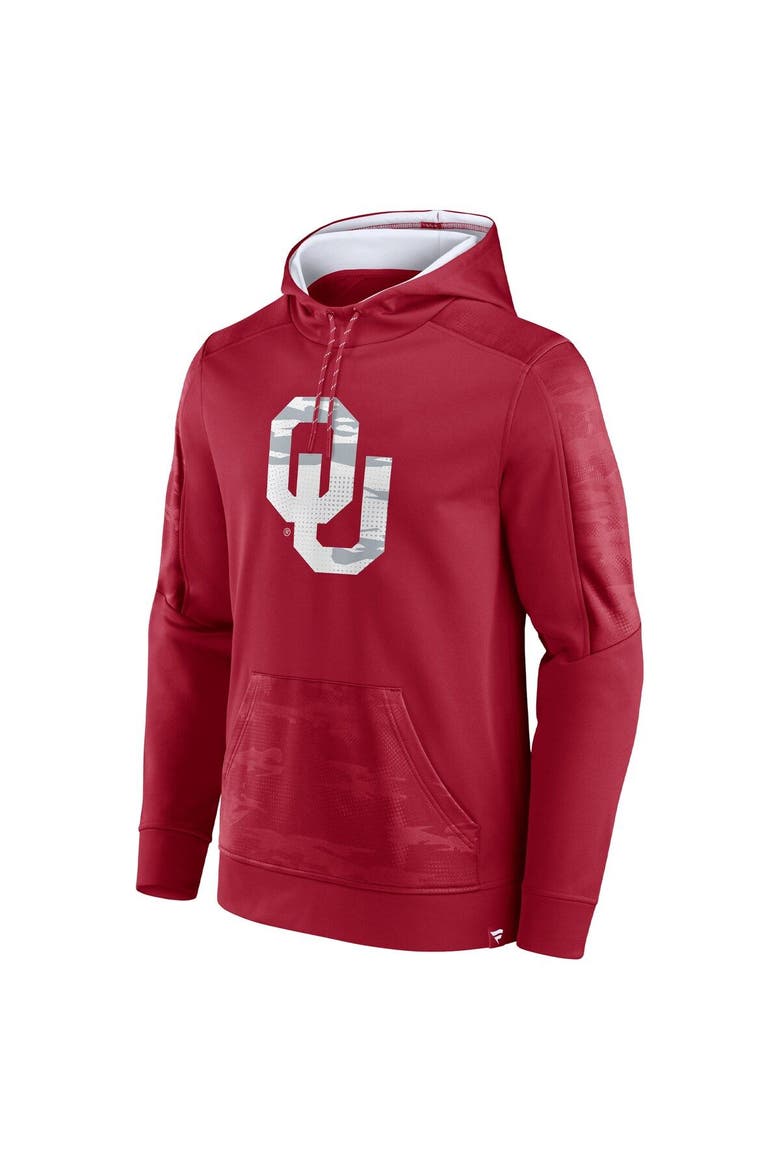 Men's Fanatics Branded Crimson Oklahoma Sooners On The Ball Pullover Hoodie, Alternate, color, Crimson