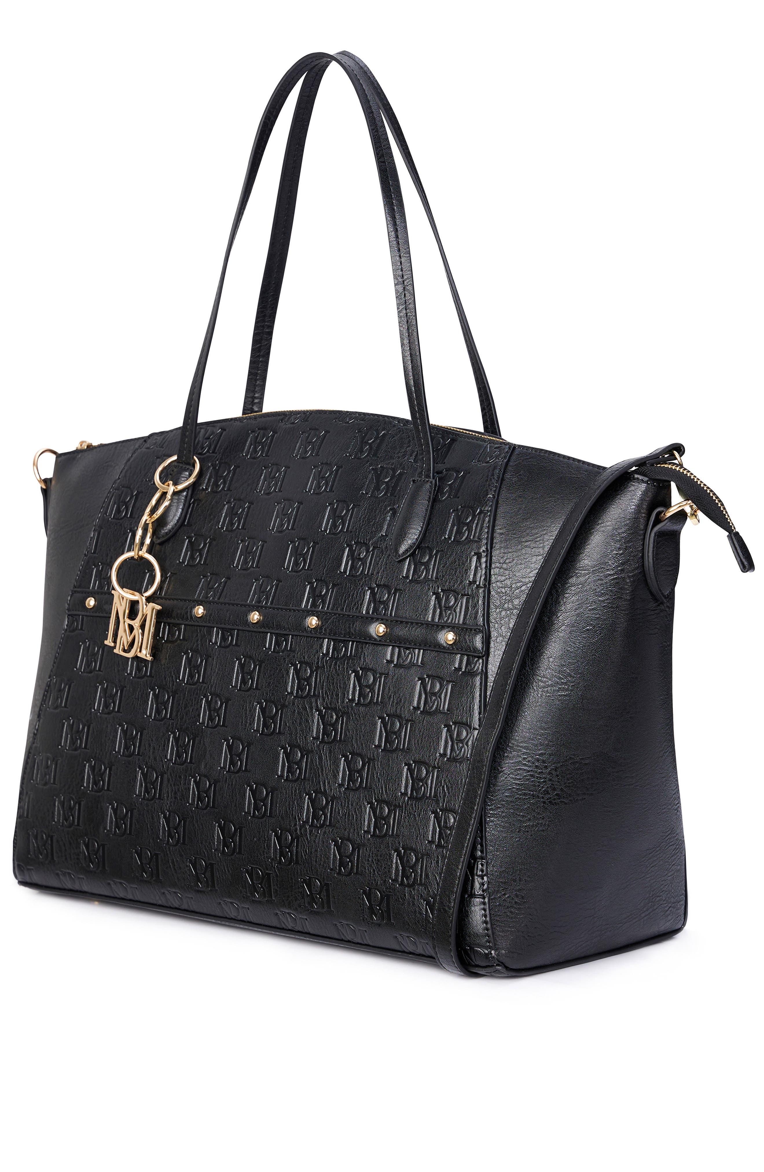 BADGLEY MISCHKA Caroline Vegan Leather Weekender Duffel Bag, Alternate, color, 