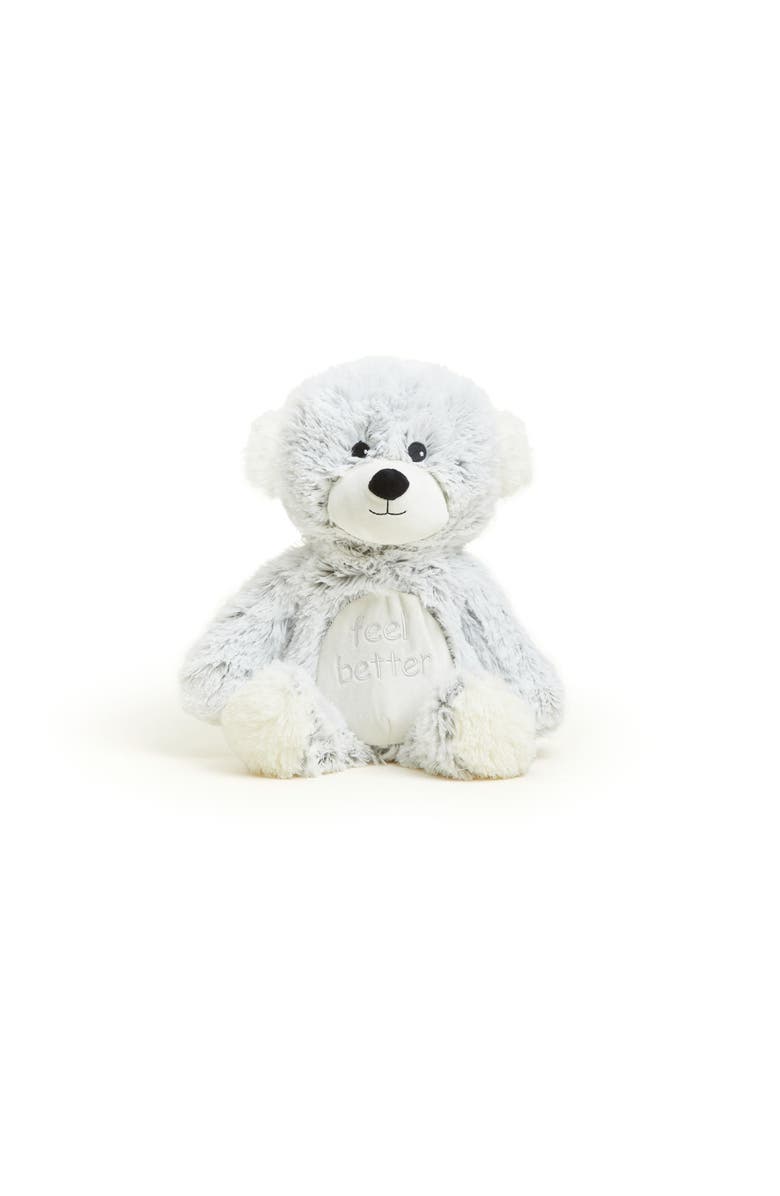 Warmies Feel Better Bear Plush Toy, Alternate, color, Light Gray