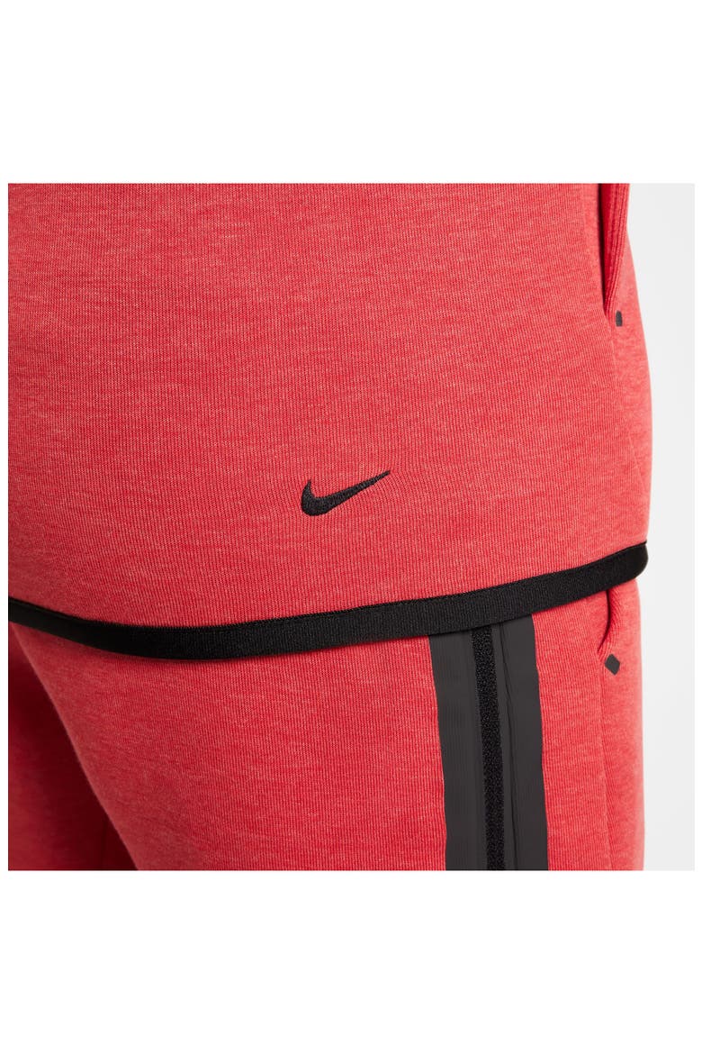 Kids' Sportswear Tech Fleece Full Zip Jacket, Alternate, color, UNIVERSITY RED HEATHER/ BLACK