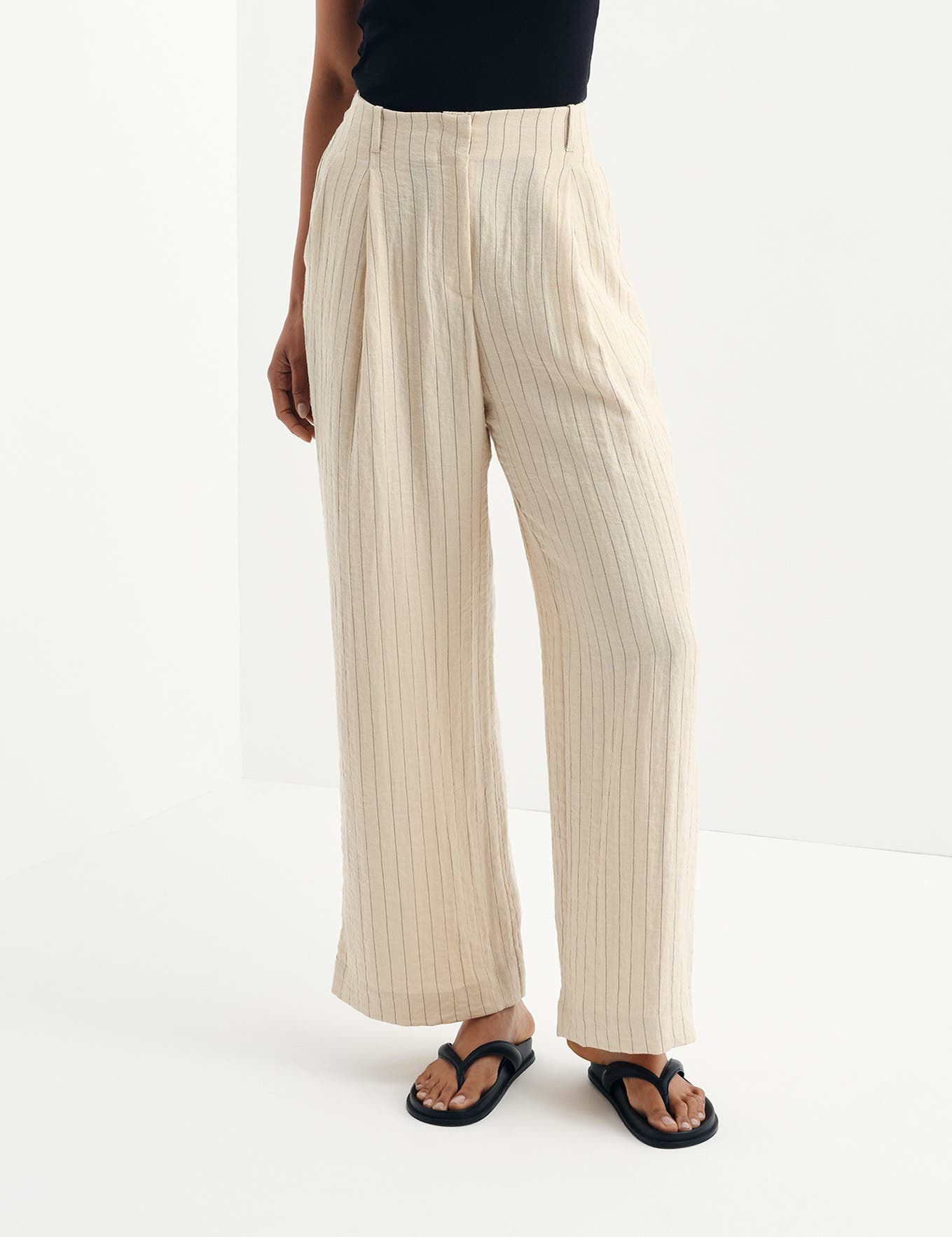 selected Beige Stripe