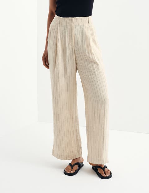 Mara Regular Stripe Wide Leg Trouser