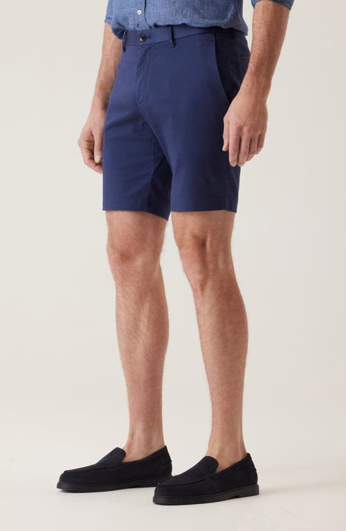 Deke Oasis Luxeflex Twill Bermuda Shorts In Indigo