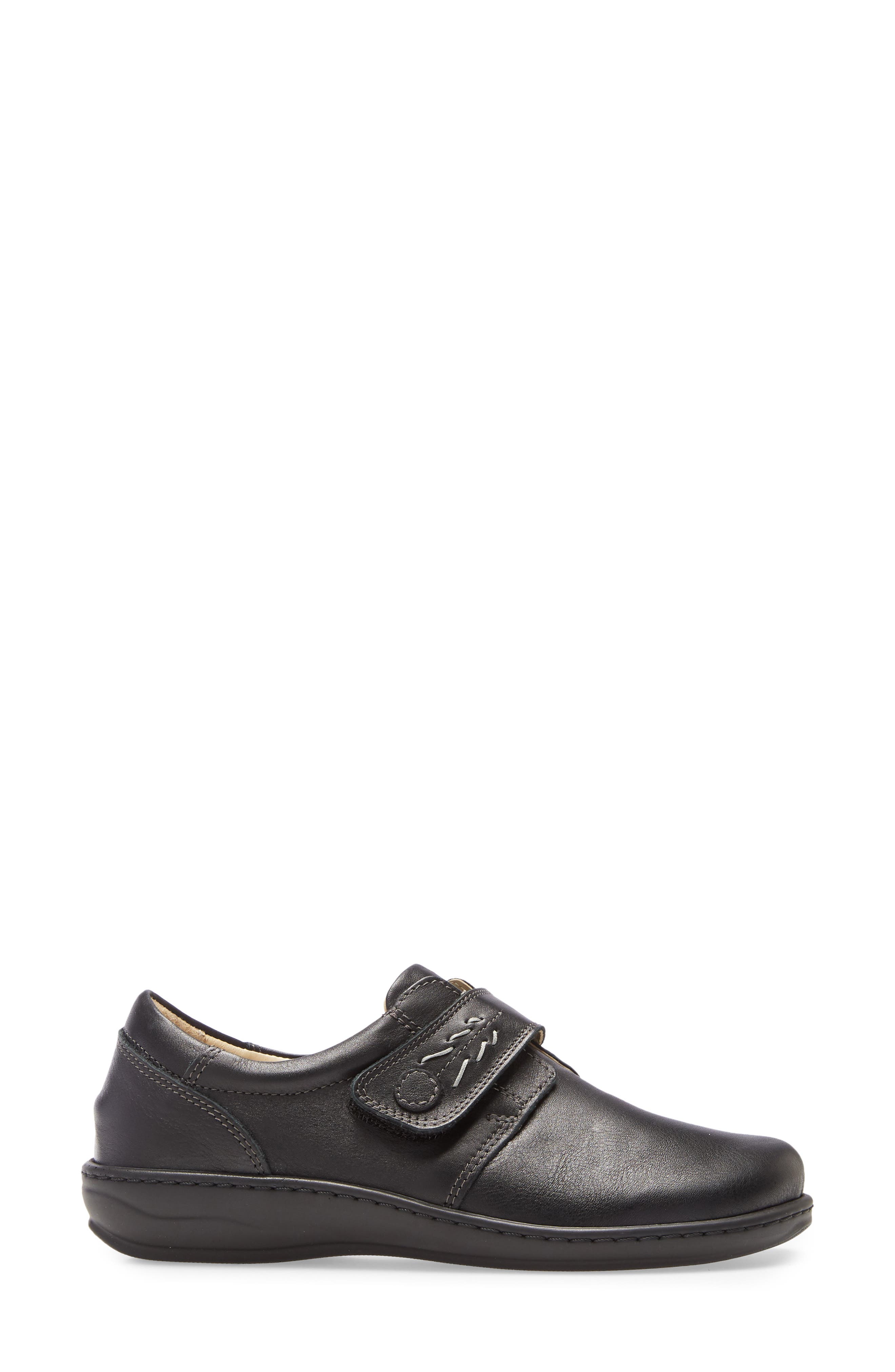 David Tate Evita Slip-On, Alternate, color, Black Leather