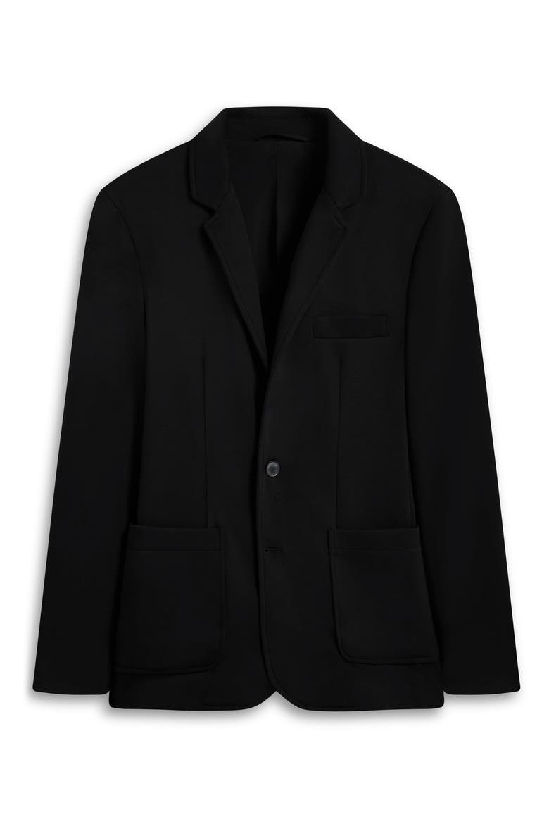 Soft Touch Black Knit Blazer, Alternate, color, BLACK