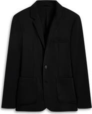 Bugatchi Soft Touch Black Knit Blazer