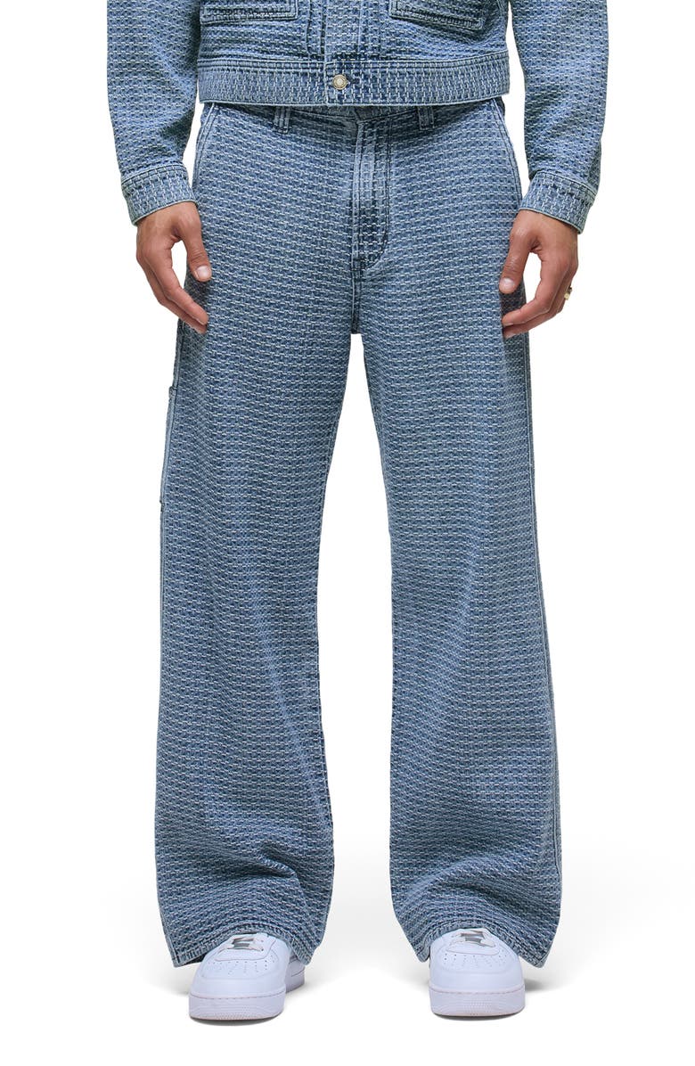 Hudson Jeans Luca Wide Leg Carpenter Jeans, Main, color, Jacquard Indigo