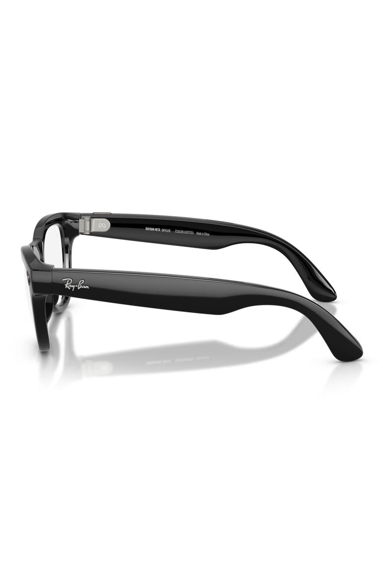 Meta Skyler Gen 2 52mm Cat Eye AI Sunglasses, Alternate, color, SHINY BLACK TRANSITIONS GREEN