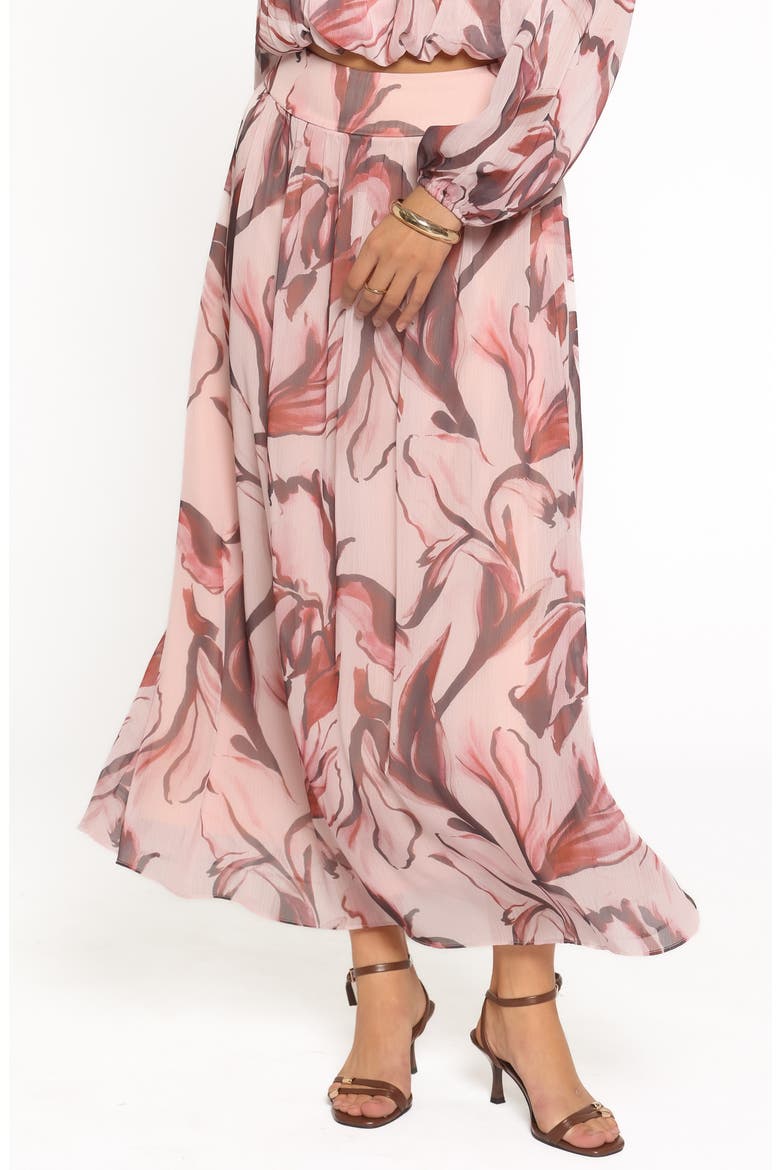 Lorei Chiffon Skirt Set, Alternate, color, PINK PETAL