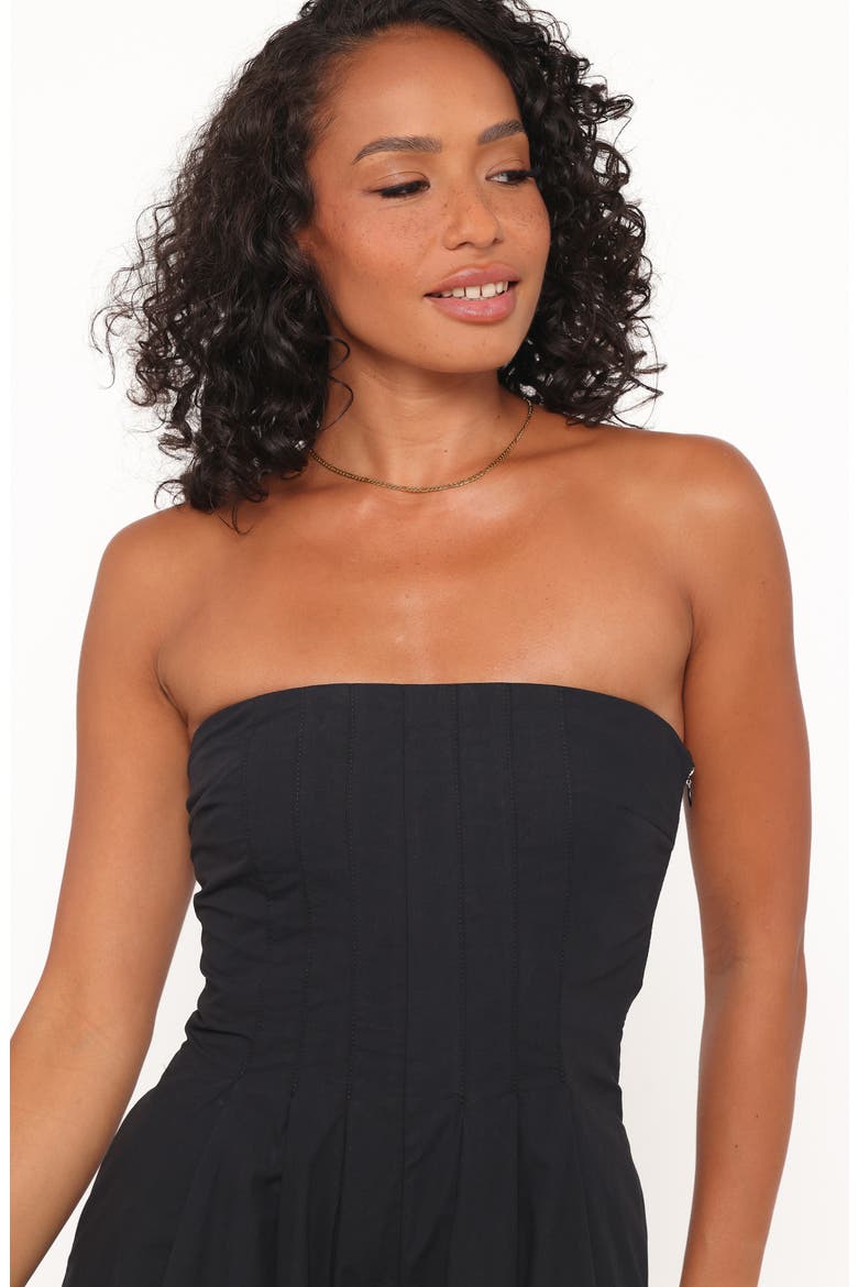 Wren Strapless Wide Leg Jumpsuit, Alternate, color, BLACK