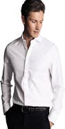 Charles Tyrwhitt Non-Iron Clifton Weave Cutaway Slim Fit Shirt Double Cuff