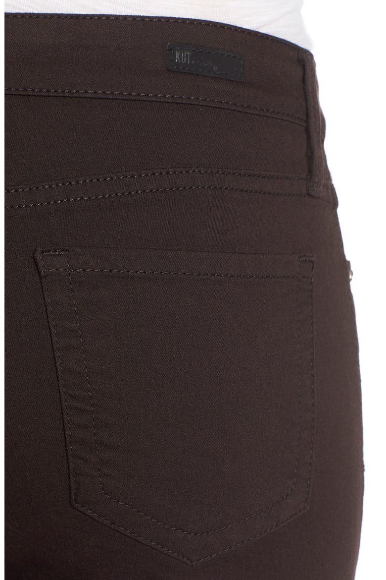 'Diana' Stretch Twill Skinny Pants, Alternate, color, CHOCOLATE