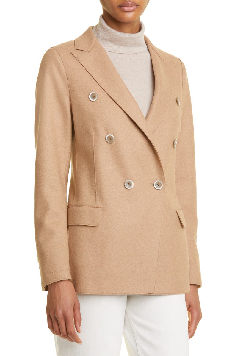 Eleventy Double Breasted Wool Blend Blazer, Alternate, color,