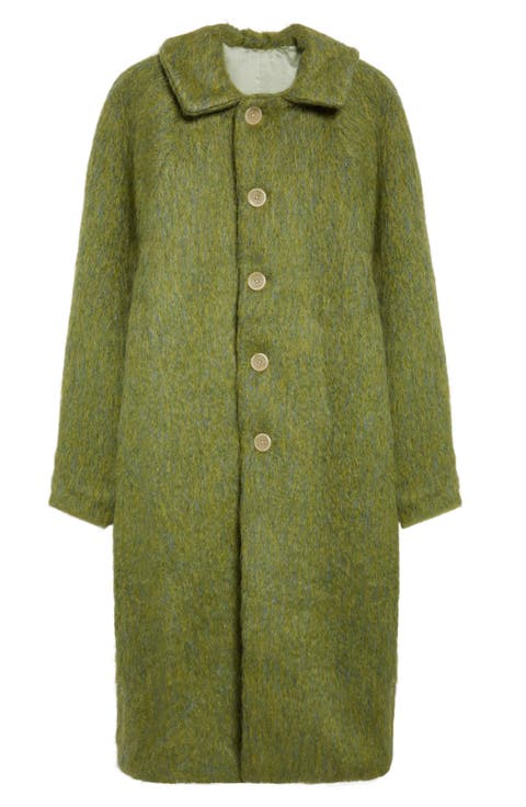 Frederico Wool, Mohair & Alpaca Blend Coat