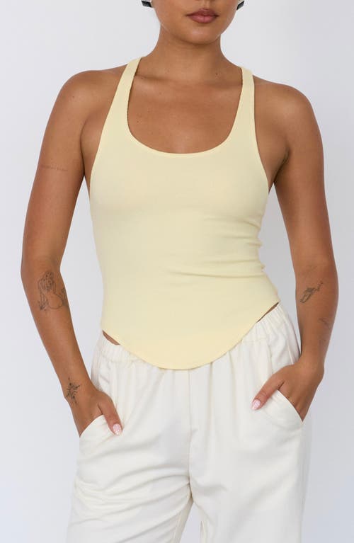 ARTLESS FOREVER Haze Racerback Tank in Butter Yellow  product