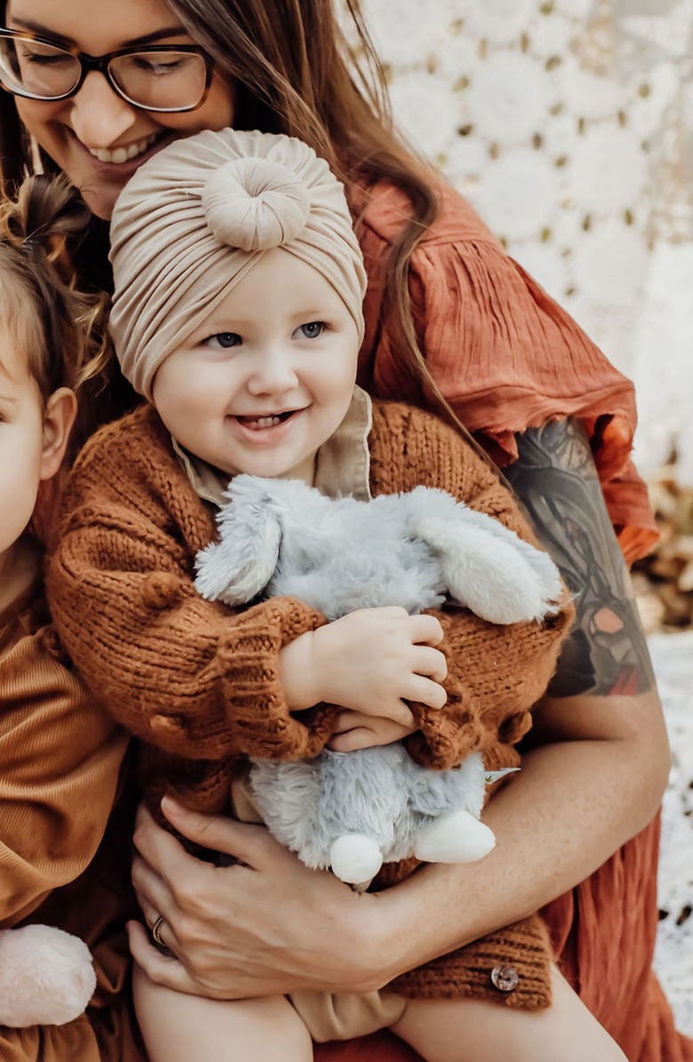 Bunnies by the Bay Wee Bloom Plush Bunny, Alternate, color, Grey