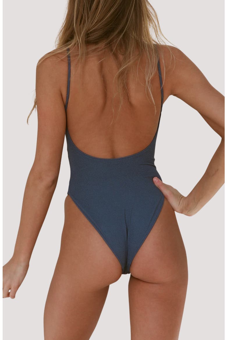 Surya One-Piece Swimsuit, Alternate, color, VINTAGE INDIGO RIPPLE