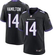 Nike Men's Nike Kyle Hamilton Black Baltimore Ravens Alternate Game Jersey
