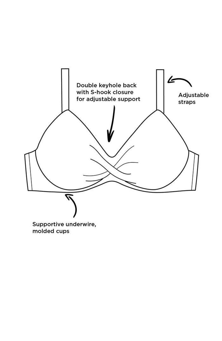 Swimsuits for All Dame Underwire Bikini Top, Alternate, color, Black