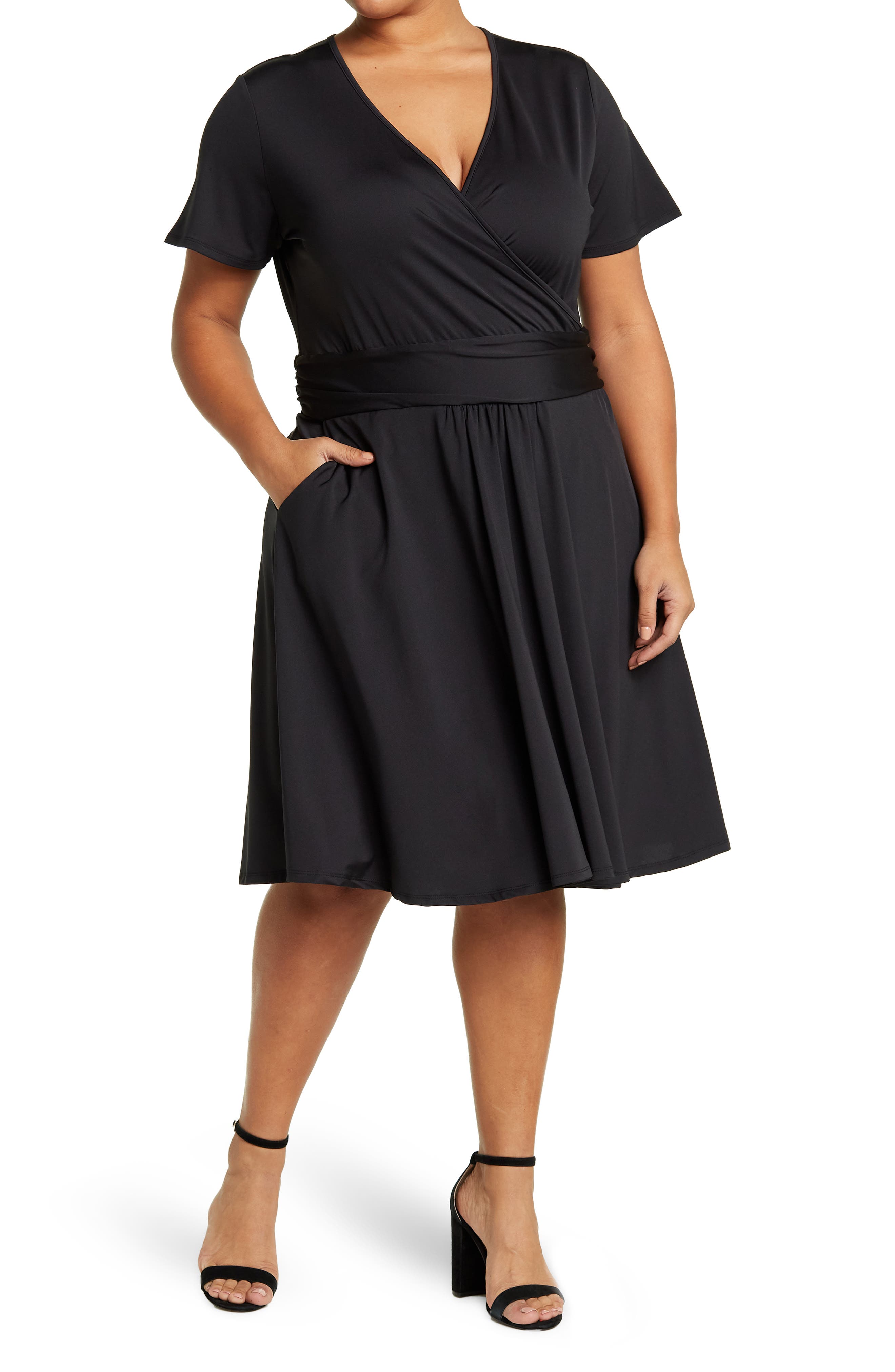 Love By Design Mallory Short Sleeve Wrap Dress