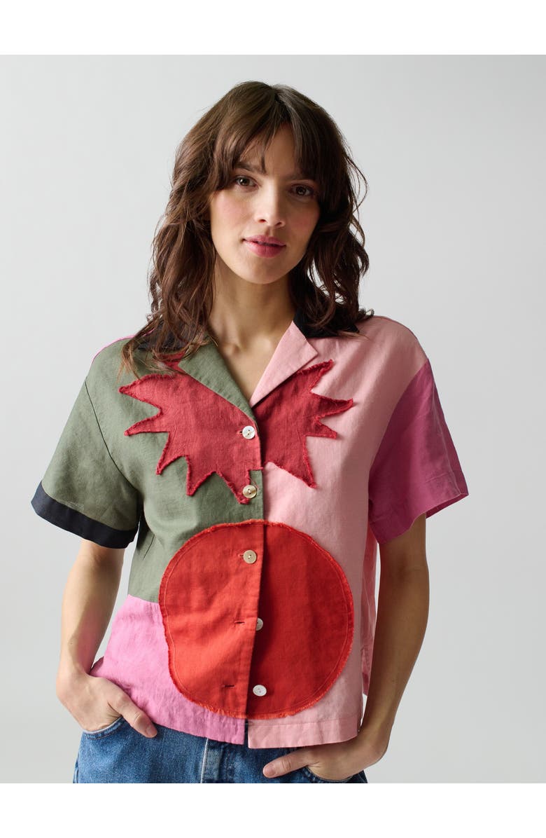 Lingua Franca Patmos Patch Shirt, Main, color, 