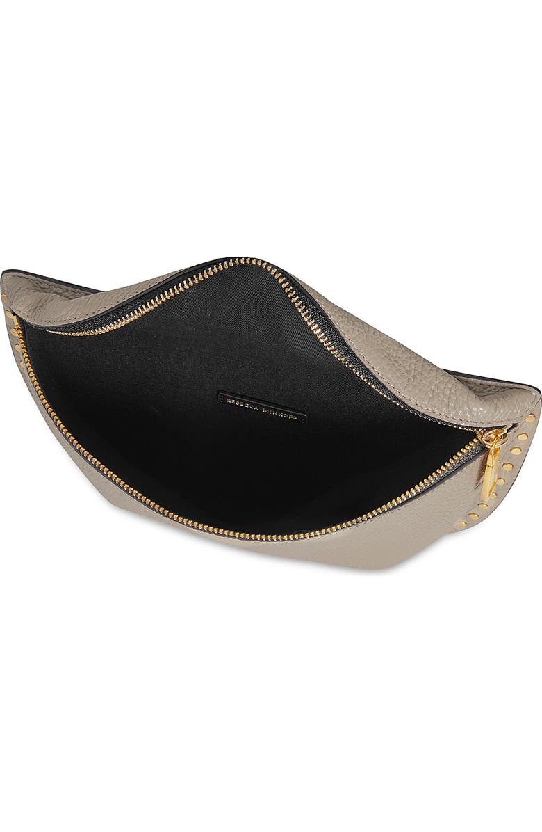 Rebecca Minkoff Darren Leather Sling Bag, Alternate, color, Grey/ Navy