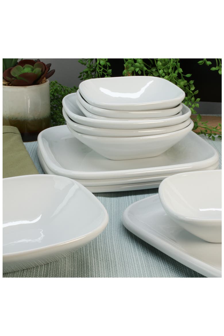 12-Piece Assorted Impulse Dinnerware Set, Alternate, color, WHITE