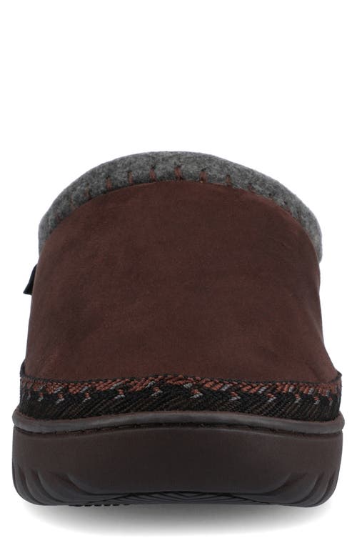 Vance Co. Vance Co Weller Faux Fur Lined Slipper In Brown