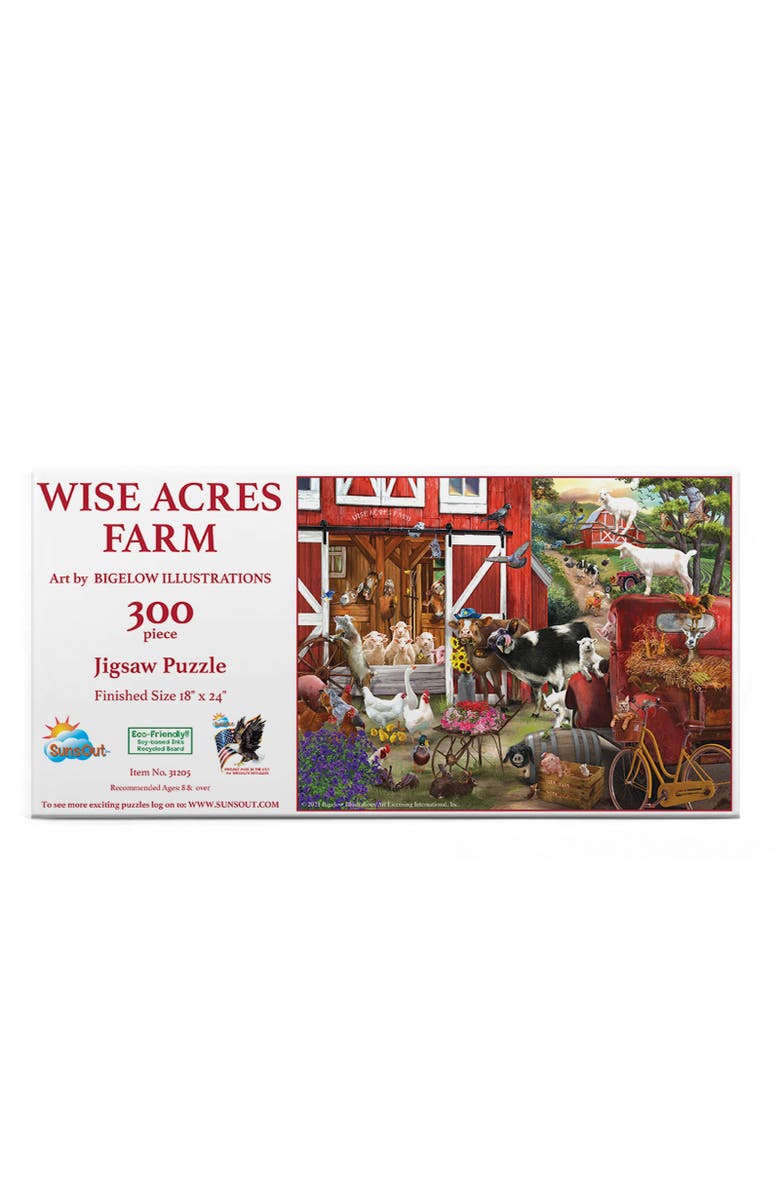 Sunsout Wise Acres Farm 300 piece Jigsaw Puzzle for Adults, Alternate, color, Multicolor