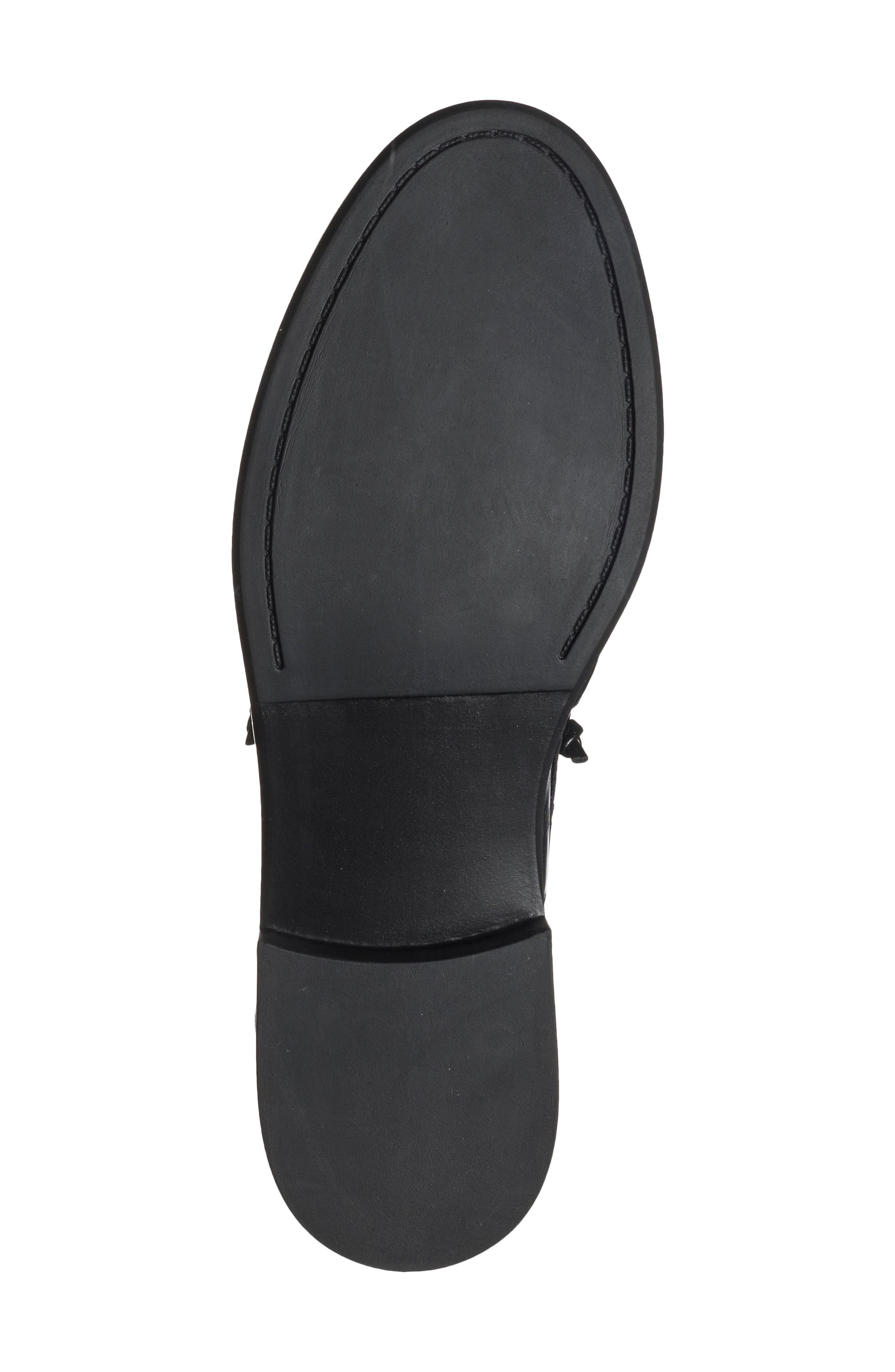 Kennady Leather Loafer, Alternate, color, BLACK